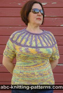 Round Yoke Summer Sweater