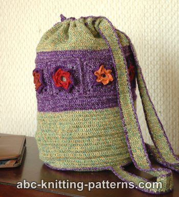 Woodland Meadow Crochet Backpack