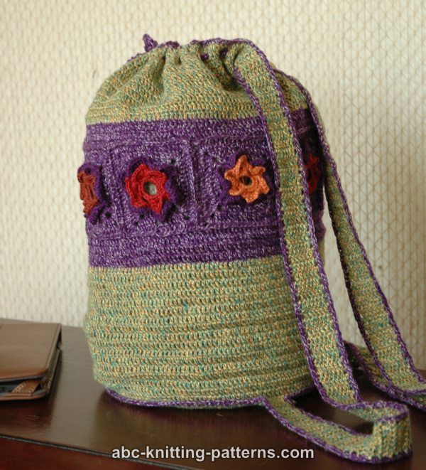 ABC Knitting Patterns - Woodland Meadow Crochet Backpack