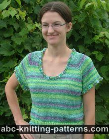 One-Skein Summer Top-Down Top