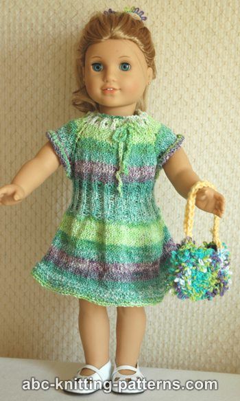 Drawstring Raglan Summer Dress for 18-inch Doll