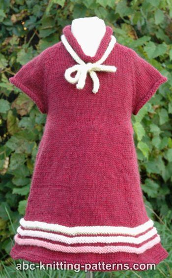 Girl's Old-Time Raglan Banded Dress