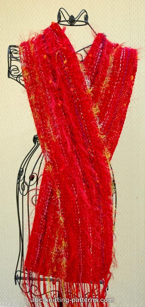 Download ABC Knitting Patterns - Easy Fancy Yarn Scarf