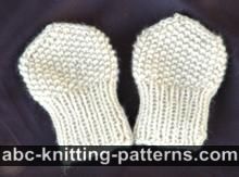 Seed Stitch Baby Mittens