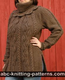 Cables and Leaves Tunic