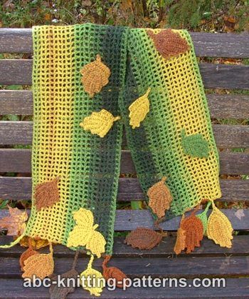 Fall Leaves Scarf