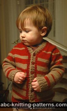 Child's Top-Down Seamless Cardigan with Set-In Sleeves