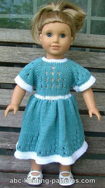 Eyelet Dress for 18-inch Doll