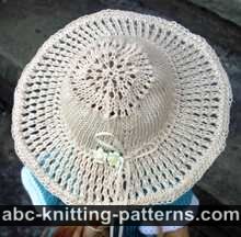 Summer Breeze Hat (Knit Version) for 18-inch Doll