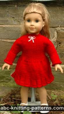 American Girl Doll Little Red Dress