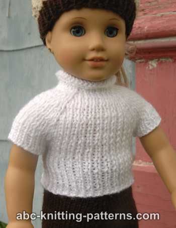 Seamless Raglan Top for 18-inch Doll