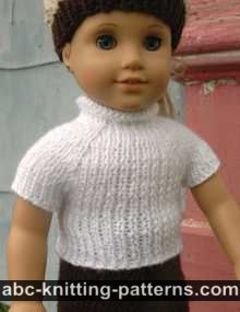 Seamless Raglan Top for 18-inch Doll