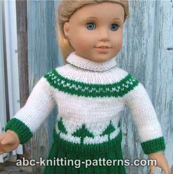 Colorwork Sweater for 18-inch Doll