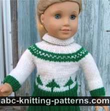 American Girl Doll Colorwork Sweater