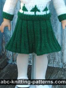 American Girl Doll Pleated Skirt