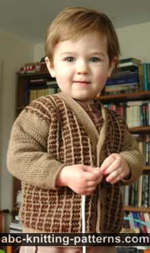 Young Gentleman Two-Tone Cardigan