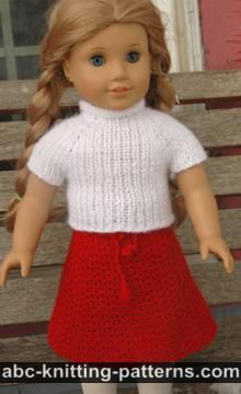 American Girl Doll Real Easy V-Stitch Skirt