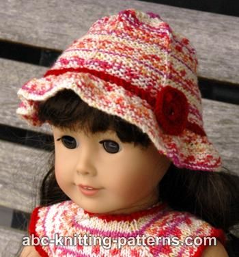 Carolina Summer Hat for 18-inch Doll