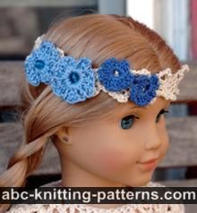 American Girl Doll Flower Headband