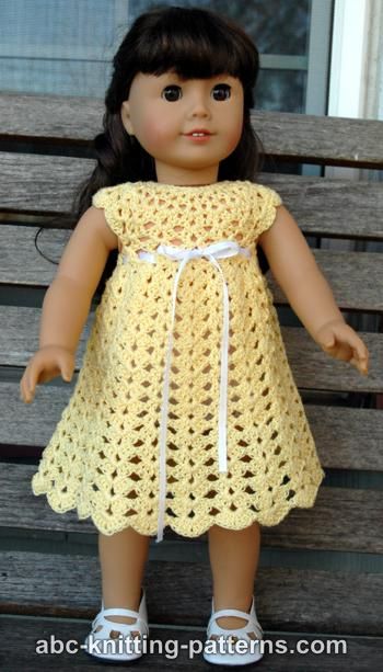 Seashell Summer Dress for 18-inch Doll
