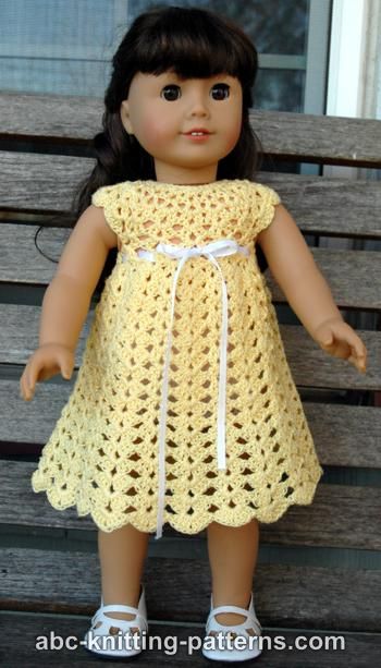 American Girl Doll Seashell Summer Dress