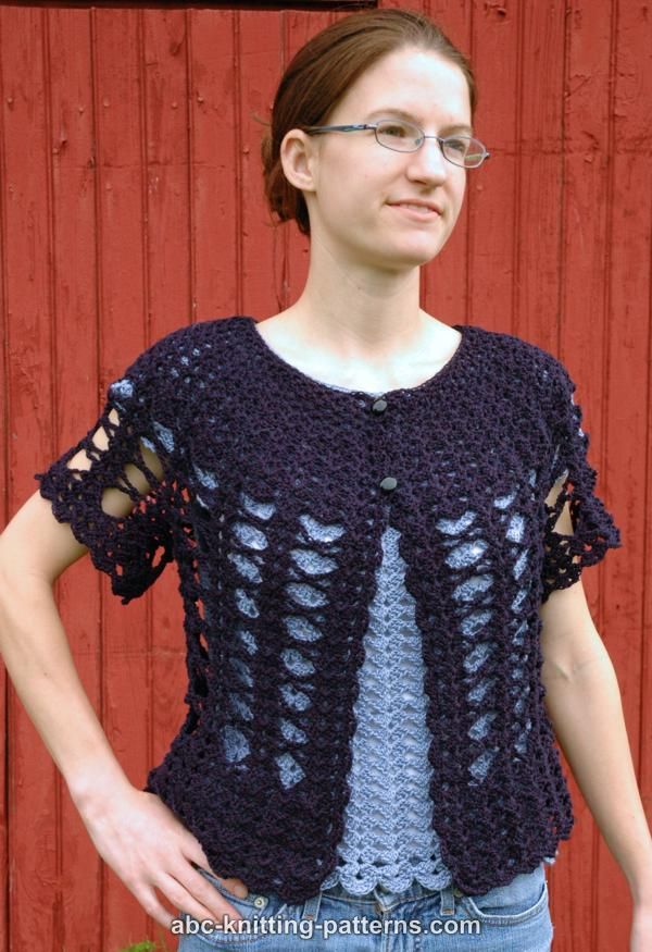 ABC Knitting Patterns - Midsummer Night Lace Cardigan