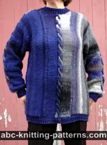 Night by the Fire Color Block Sweater