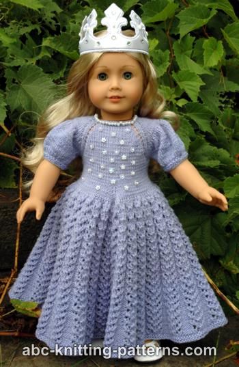 Snow Princess Dress for 18-inch Doll