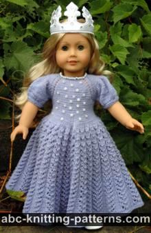 knitted doll dress