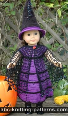 Witch's Cloak for 18-inch Doll