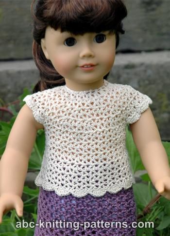 American Girl Doll Elegant Summer Blouse