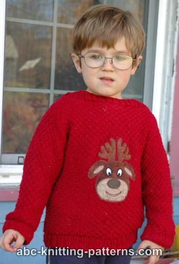 Cuff-to-Cuff Children's Christmas Sweater