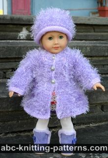 American Girl Doll Fur Coat