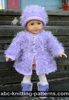 Fur Coat for 18-inch Doll