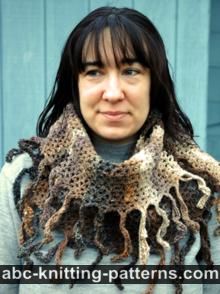 Easy Fringed Infinity Cowl