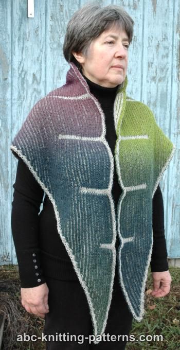 Cliffs of Dover Brioche Shawl