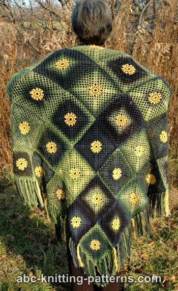 Summer Meadow Motif Shawl