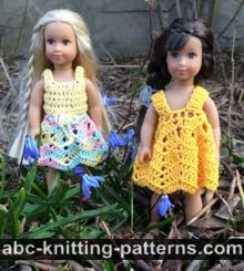 Sundress, Skirt and Top Summer Set for 6-inch Doll