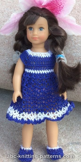 Bluebonnet Sundress for 6-inch Doll