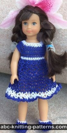 Bluebonnet Sundress for 6-inch Doll