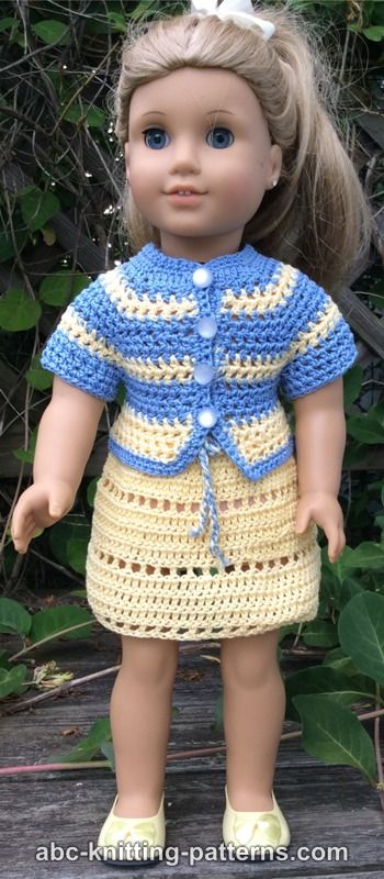 American Girl Doll Elizabeth Summer Skirt and Jacket