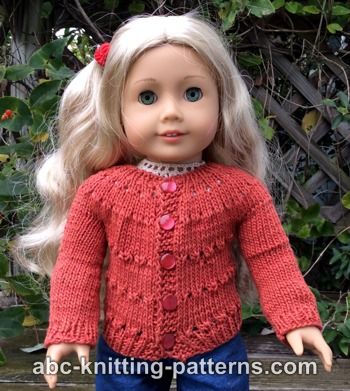 American Girl Doll Country Style Autumn Cardigan