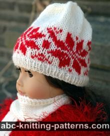 American Girl Doll Nordic Winter Hat