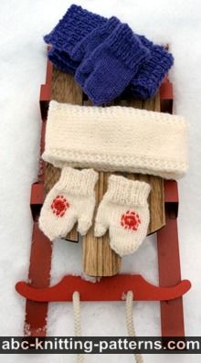 American Girl Doll Winter Fun Mittens and Scarves