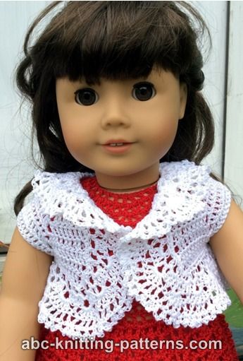 Vintage Lace Bolero for 18-inch Doll