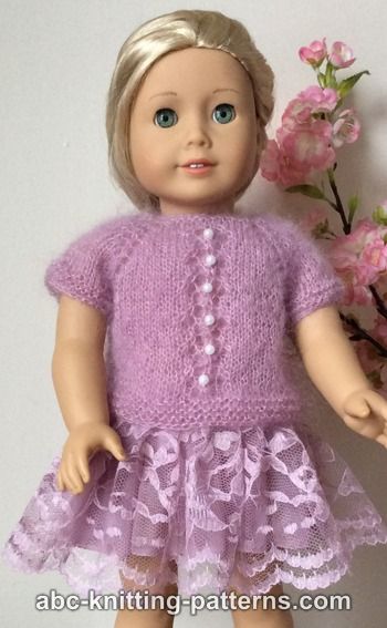 American Girl Doll Tuileries Garden Sweater