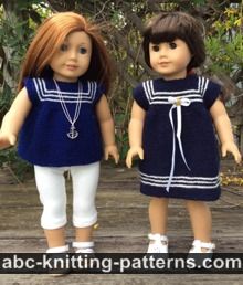 American Girl Doll Sailor Dress or Tunic