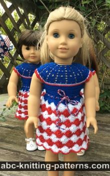 Independence Day Dress for 18-inch Doll