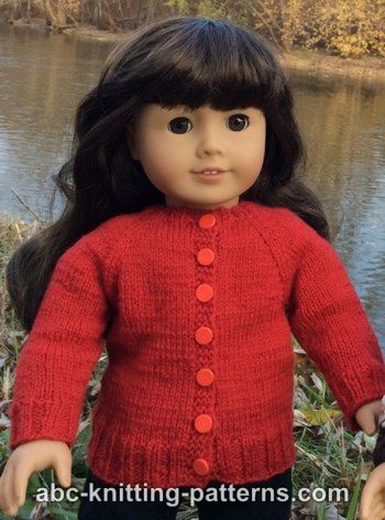 Winter Nights Cardigan for 18-inch Doll