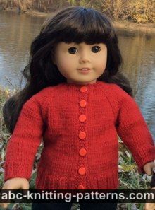Winter Nights Cardigan for 18-inch Doll